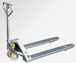 不銹鋼手動(dòng)液壓搬運(yùn)車(chē)海產(chǎn)品加工廠倉(cāng)庫(kù)貨物搬運(yùn)工具